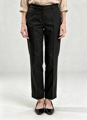 Pantalon droit tissage crêpe taille normale noir MARELLA femme