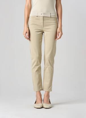 Jegging stretch taille normale beige EAST DRIVE femme