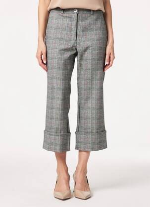 Pantalon 7/8 stretch taille normale gris EAST DRIVE femme