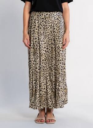 Jupe longue coupe fluide beige MARELLA femme