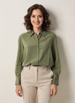 Chemisier coupe fluide manches longues vert GERARD DAREL femme