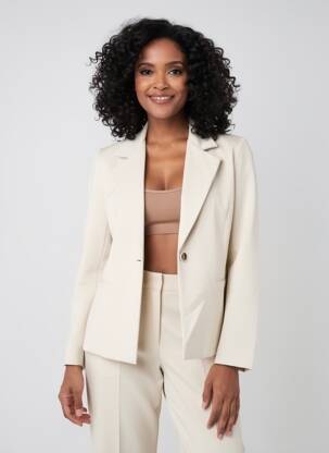 Blazer poches beige EAST DRIVE femme