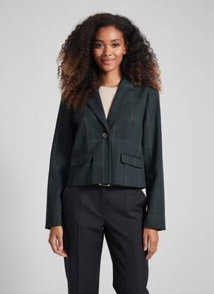 Veste casual finition intérieure doublée noir ICHI femme