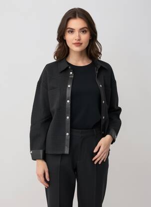 Veste casual coupe droite noir VILA femme