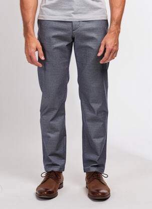 Pantalon chino tissage chiné taille normale bleu MATINIQUE homme