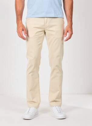 Pantalon chino stretch taille normale beige EL GANSO homme