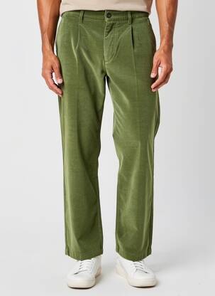 Pantalon droit tissage velours taille normale vert BASK IN THE SUN homme