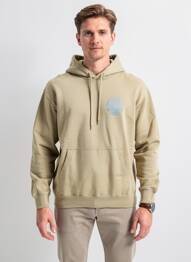 Sweat-shirt à capuche poches manches longues beige EDWIN homme