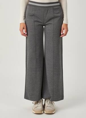Pantalon flare stretch taille normale gris ICHI femme