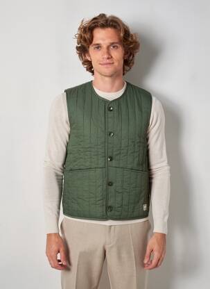 Veste casual coupe droite vert THINKING MU homme