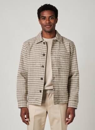 Veste casual coupe droite gris SELECTED homme