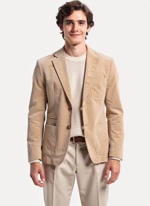 Blazer coupe cintrée beige SELECTED homme