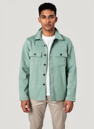 Veste casual fermeture boutonnée sur le devant vert NEW ZEALAND AUCKLAND homme