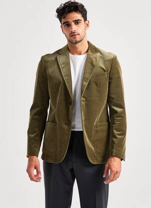 Blazer coupe cintrée vert SELECTED homme