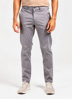 Pantalon chino stretch taille normale gris TOMMY HILFIGER homme