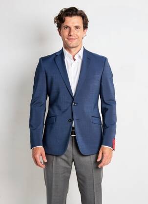 Blazer finition intérieure doublée bleu STRELLSON homme
