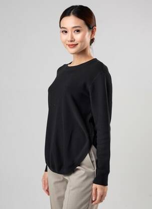 Pull coupe cintrée manches longues noir CECIL femme