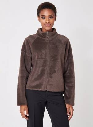 Veste casual coupe cintrée marron BETTY BARCLAY femme