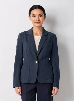 Veste casual coupe cintrée bleu BETTY BARCLAY femme
