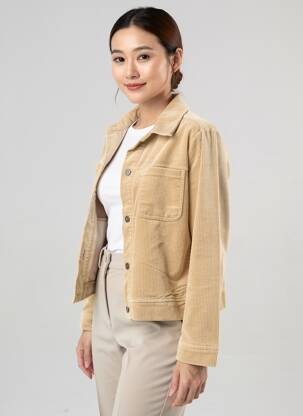 Veste casual poignets boutonnés avec fente beige ESPRIT DE LA MER femme