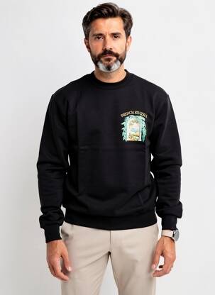Sweat-shirt stretch manches longues noir MBM homme