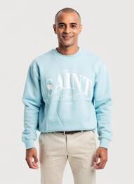 Sweat-shirt stretch manches longues bleu MBM homme
