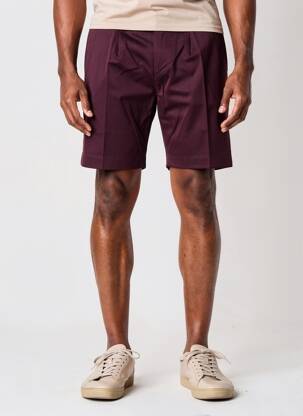 Bermuda coupe droite taille normale violet MBM homme