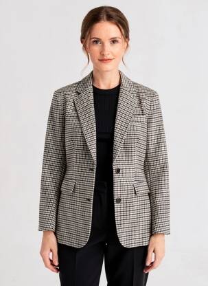 Blazer finition intérieure doublée gris ONE STEP femme