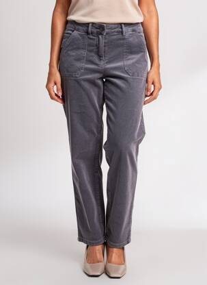 Pantalon droit stretch taille normale gris MAISON 123 femme