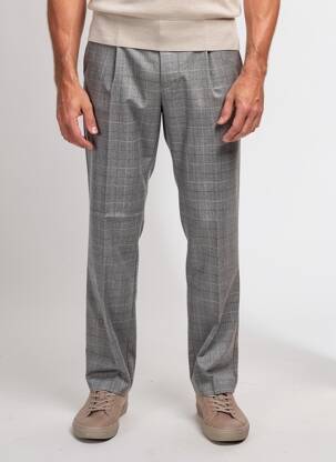 Pantalon chino tissage chiné taille normale gris MMX homme