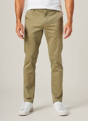 Pantalon chino bio taille normale vert MEYER homme