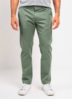 Pantalon chino bio taille normale vert MEYER homme