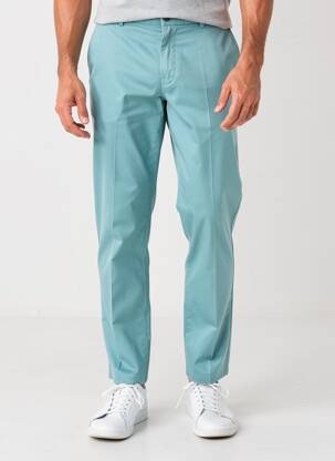 Pantalon chino tissage popeline taille normale bleu MEYER homme