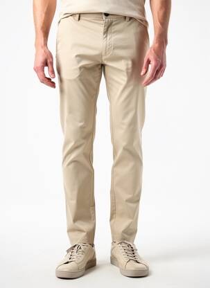 Pantalon chino bio taille normale beige MEYER homme