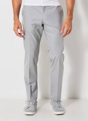 Pantalon slim tissage chiné taille normale gris MEYER homme