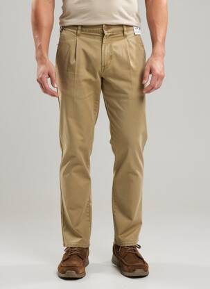 Pantalon chino stretch taille normale beige M5 BY MEYER homme