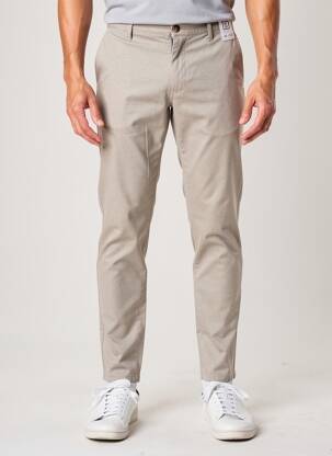 Pantalon chino tissage popeline taille normale beige M5 BY MEYER homme