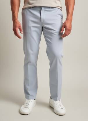 Pantalon chino bio taille normale gris MMX homme