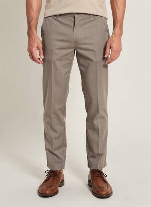 Pantalon chino stretch taille normale marron MMX homme