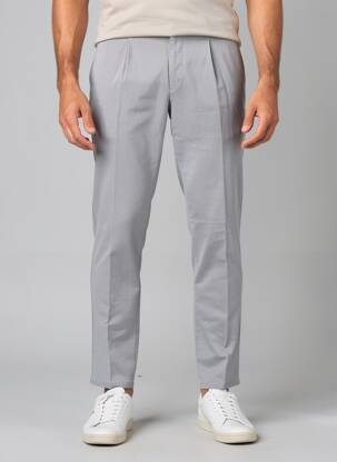Pantalon chino tissage chiné taille normale gris MMX homme