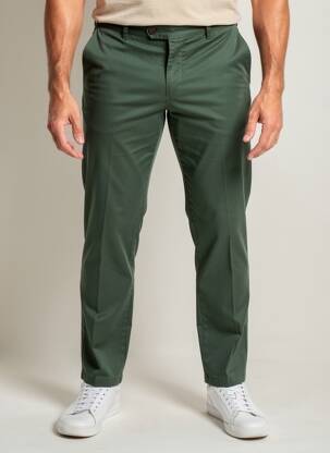 Pantalon chino stretch taille normale vert MMX homme