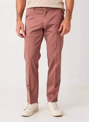 Pantalon chino tissage chiné taille normale orange MMX homme