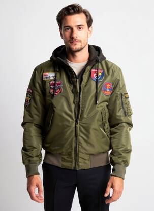 Blouson manches longues vert DAYTONA homme