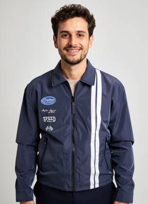 Blouson poches bleu DAYTONA homme