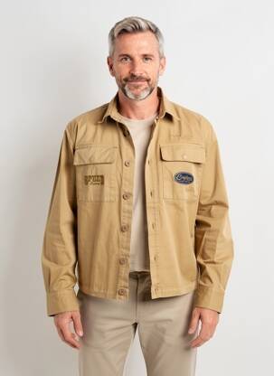 Veste casual fermeture boutonnée sur le devant beige DAYTONA homme