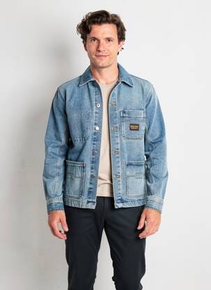 Veste casual fermeture boutonnée sur le devant bleu DAYTONA homme