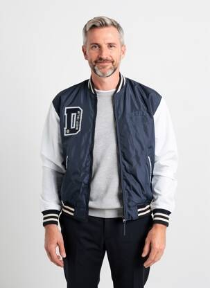 Blouson col officier bleu DAYTONA homme