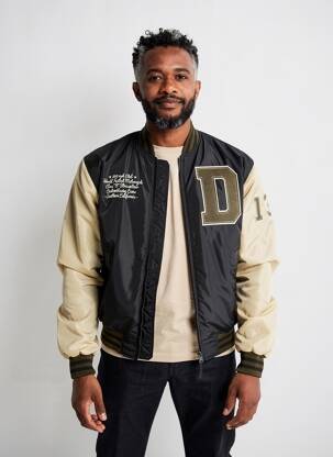 Blouson col officier noir DAYTONA homme