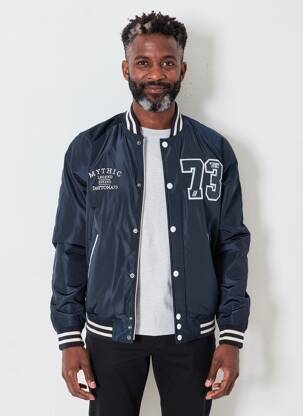 Blouson col officier bleu DAYTONA homme