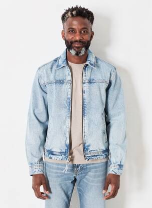 Veste casual resserrée sur le bas bleu DAYTONA homme